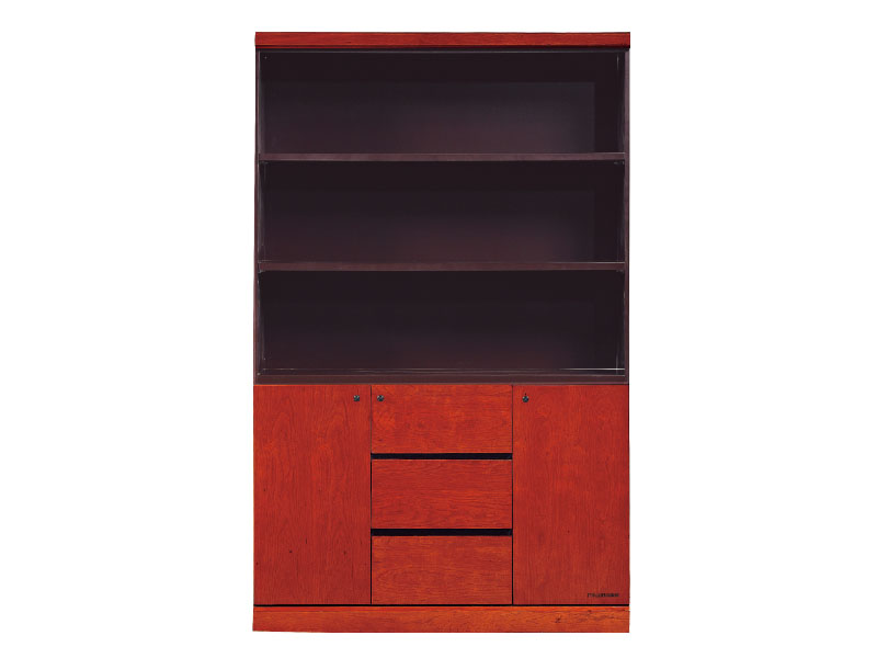 文件高柜 实木柜 组合文件柜  贴木皮柜 三门装饰柜